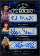 Ed O'Neill Katey Sagal Christina Applegate signed auto 2026 Leaf Pop Century 1/3 picture