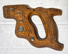 Vintage Disston USA Hand Saw Wood Yandle  w/ 5 Screws picture