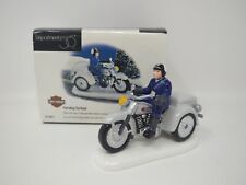 1997 Department 56 Harley Davidson Police Motorcycle Patrolling Road 56.54971 picture