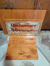 Budweiser King Of Beers Clydsdale Team Mirror 1990 Official 14x27 picture