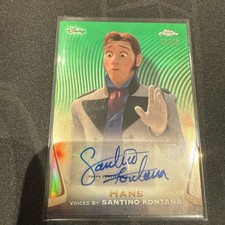 2025 Topps Chrome Disney Santino Fontana as Hans Auto Green /99 picture