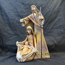 Resin Holy Family Figurines 2 pc Navity Jesus Mary Joseph 10
