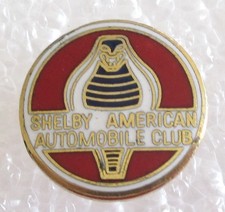 Vintage Shelby American Automobile Club Member Lapel Pin - Car Club picture