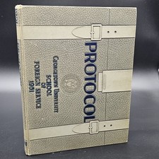 1951 Georgetown University Foreign Service School Original Yearbook Protocol picture