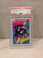 1990 Marvel Universe Impel Spider-Man #2  PSA 10 GEM MINT  Black Suit picture