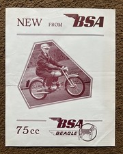 BSA BEAGLE MOTORCYCLE KTOR SPEEDWAY MANUAL MORGAN Racing HRD PARTS FRAME ULSTER  picture