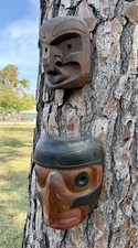 Northwest Coast Cedar Carved Masks by the Late Chief Tony Hunt Sr. picture