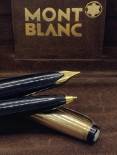 Montblanc Miesterstuck Black #72 Fountain & 78 Ball Pen Set w/Case C:1950/60 picture