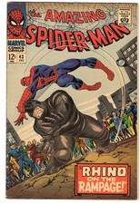 Amazing Spider-Man 43 1966 Marvel Comics VG+ 4.5 1st Full App Mary Jane Rhino picture
