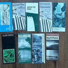 VTG 60s 70s Lot of 10 US Dept of Interior Reclamation Dam Brochures America picture