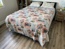 Vintage 1983 The A-Team Blanket Bedspread Mr T B.A. Baracus Van 80s TV picture