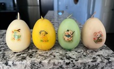 Vtg Rare Tavern EGG CANDLES With RABBIT/CHICK/DUCK Decal Original Box picture