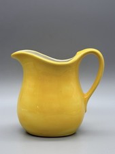 VTG 1970s Yellow Ceramic Pitcher Creamer Signed Frances Chaplin 1976 picture