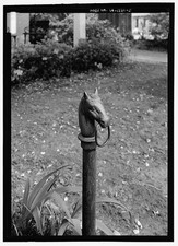 Photo:Natchitoches LA Dranguet-Ackel House Iron Horse Hitching Post 2004 picture