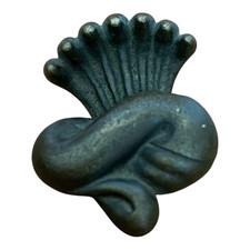Antique Old Vintage Handcrafted Brass Snake Shape Figure Engraved Die Jewelry picture