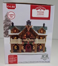 Holiday Time Moose Lodge Country Charm 2018 Christmas Village picture