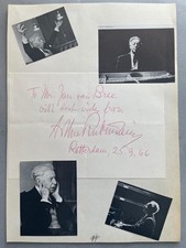 Artur Rubinstein, Polish-born Pianist, SIGNATURE, SIGNED, 1966 picture