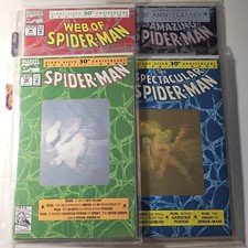 Super/Giant Sized 30th Anniversary Spider-Man, Lot of 4, 1992 Marvel Comics picture