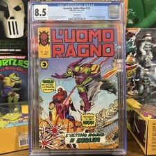 Amazing Spider-Man 122 Italian Ed. Cgc 8.5 L’Uomo Ragno 134 Green Goblin 1975 picture