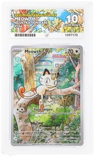 ACE 10 Meowth 106/094 Phantasmal Flames IR Holo Pokemon Card - Gem Mint picture