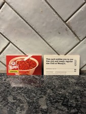 1986 Wendy’s Chili Cards Lot 10 Collectable Vintage Restaurant Unused Promo Card picture