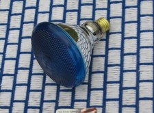 NEW 100 WATT 120v BLUE BR38 outdoor flood 100w LIGHT BULB PAR38 Philips 100BR38 picture