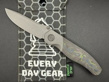 KB Velvet Snake Darkwash Titanium 80's Camo Carbon 3.35'' Darkwash M390 Blade picture