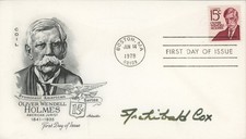 Archibald Cox- Signed First Day Cover picture