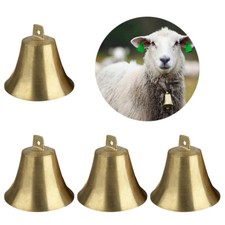 4X Brass Copper Bells Cow Horse Sheep Dog Animal Grazing Super Loud Farm  EBS picture