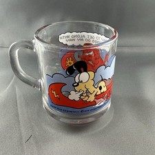 Vtg 1978 Garfield McDonalds Glass Coffee Mug Cup Jim Davis When Things Go My Way picture