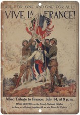 Vive La France Vintage War Poster Art 12