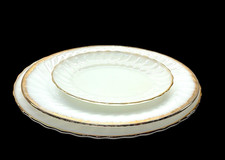 Vintage Fire-King Golden Shell 3pc Hostess Set: 13