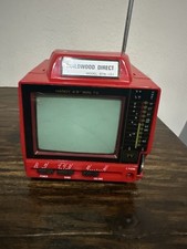 Vintage Red 4.5” Guildwood Direct Mini TV BTR-101. Not Tested picture