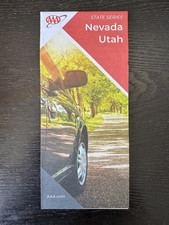 AAA Road Map-The Map of Nevada and Utah-State Series  2025 Incl Major Cities Map picture