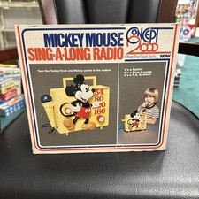 VTG 1970'S *Concept 2000 Disney Mickey Mouse Sing•Along•Radio*◾NIOB picture