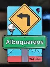 Chuck Jones Gallery Albuquerque Balloon Fiesta Pin Lapel Enamel Pin Signed  picture