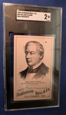 1880s Hd2a US Presidents Millard Filmore SGC 2 Dambmann Bros & Co Electoral Back picture