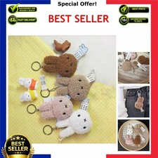 Miffy Rabbit Head Keychain Cute Vinyl Bag Pendant Charm Gift picture
