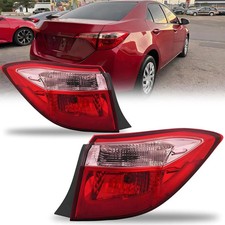 Pair Outer Taillights Assembly Set for 2017-2019 Toyota Corolla Left+Right picture