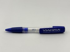 VIAGRA Plastic Wide Body Ink Pen Pharmaceutical Drug Rep Promo Vintage WRITES picture