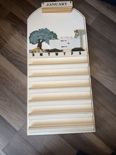 Vintage Perpetual Calender Wooden Wall Hanging Home Decor CATS picture