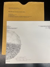 Vintage 1982 USGS NASA Rhea Map I-1484 Saturn Moon Voyager Photo Pictorial picture
