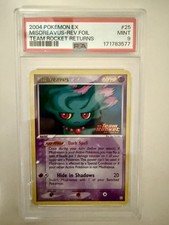 Misdreavus Reverse Holo 25/109 Team Rocket Returns 2004 - PSA 9 - *NEW CERT* picture