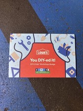 Lowe's Kids DIY Workshop Badge Jr Builder Award Badge picture