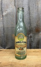 Early Vintage 1920s Laurel Club Orangeade Boston MA Soda Embossed Glass Bottle picture