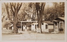 WIS RPPC Fish Creek Parkside Cabin & Cottage $1.50 D to $19.60 W Wisconsin c1925 picture