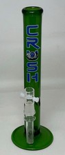 Vintage 12 Inch CRUSH Glass Water Pipe Smoking Tobacco Pipe Bong Made In USA picture