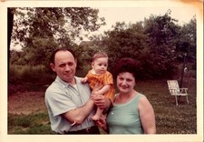 Vintage 1968 Family Photo Sal Rose Aaron Outdoors Kodak Color Print 31 Katherine picture
