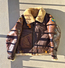 WW2 B-3 Aero Bomber Jacket Rare Size 48 With Stencils, Tags, Pristine Condition picture