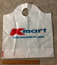 Vintage K-Mart Plastic Bag Movie Prop Nostalgia Blue Light Special Retro picture